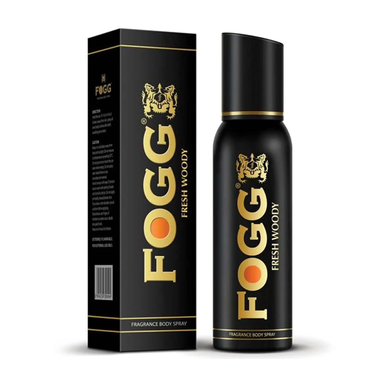 Vente chaude déodorant vaporisateur longue durée Fogg Fresh Woody 120 ml parfum frais et puissant spray pour le corps pour hommes