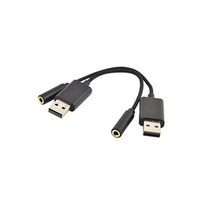 USB to <strong>Audio</strong> Jack <strong>Adapter</strong> External Sound Card Jack <strong>Audio</strong> <strong>Adapter</strong> with 3.5mm Aux Stereo Converter - Product Image 5