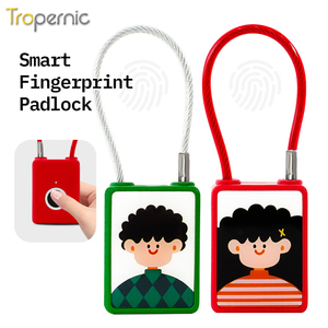 Portable Keyless Smart Rechargeable Electric Lock Security Children Padlocks With Fingerprint Security Lock With <strong>Key</strong> for Bag - Product Image 1