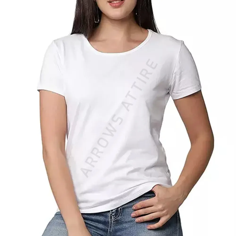 Tops de calle para mujer, camisetas sólidas personalizadas, camisetas fabricadas en tela de primera calidad, camisetas para mujer, camisetas para mujer, venta al por mayor