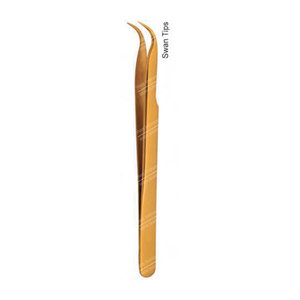 Kuğu ipuçları ile çok renkli paslanmaz çelik kirpik uzatma cımbız plazma kaplama saç uzatma araçları - Product Image 4