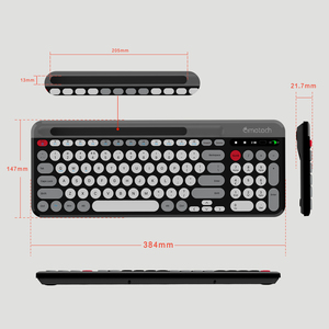 IGH calidad 98 Keys 2,4Hz Wireless 5.5.0 Keyboard omomputer eyeyboard Round eyeycap Multi evevices con Slot para Win/iOS/ndroid