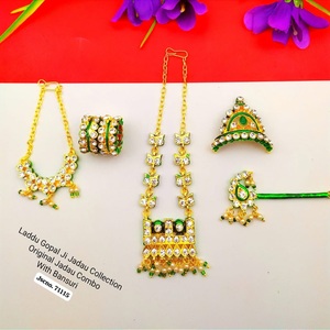 Hint tanrı hediye öğesi Kanhaji Mukut Basoori hediye ve Pooja Arti Bhagwanji setleri için tüm setleri - Product Image 2