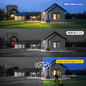 OEM AP007-B gözetim CCTV güvenlik HD 3K 5MP PoE IP kamera akıllı hibrid işık tam renkli iki yönlü ses taret ağ kamerası - Product Image 3