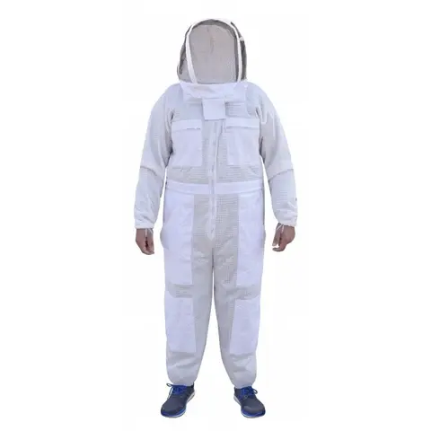 2023 Beekeeping suit for bee keeper professional bee suit apiculture veil suit overall elastic hand cotton full covered breath