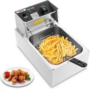 商用油炸锅机定时器温度控制感应油炸锅炸薯条机