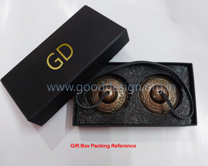 2.5 "ระฆังสำริดฉิ่งขายดีพร้อมสัญลักษณ์จักระ7ชิ้น | เนปาล tingsha Bell - Product Image 6