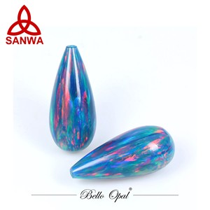 Bello Opal sentetik Opal damla doğrudan fabrika 92 Opal renkler küpe mücevher yapımı - Product Image 1