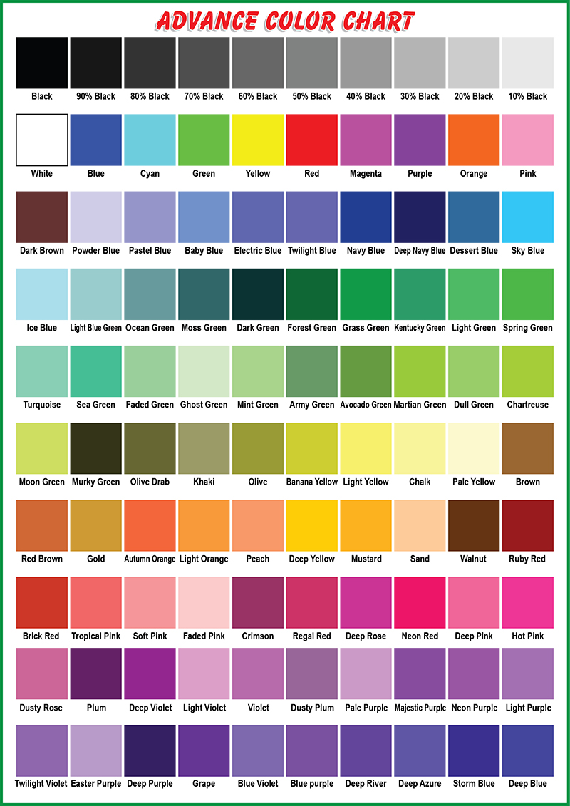 Colores personalizados