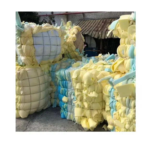 100% Clean And Dry Waste Foam Us Bales Polyurethane PU Scrap Foam In Bales Scrap Sponge