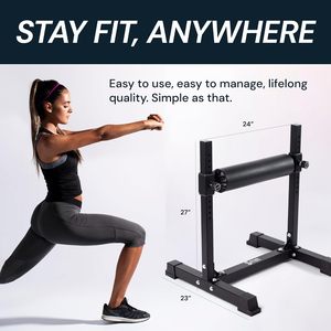 Power Squat Pro: 究極の筋力トレーニングのための調整可能なシングルレッグスプリットスクワットスタンド - Product Image 2