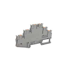 Bloque de terminales Push-in de triple capa de 20A y 500V, aplicación de resorte automotriz de riel DIN, hecho de PC duradero y nailon - Product Image 4
