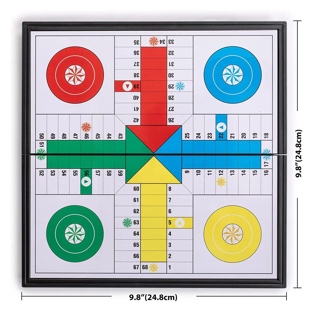 Đồ Chơi Bằng Gỗ Ludo Speed Pucks 2 Trong 1 Bảng Ludo Bằng Gỗ Trò Chơi Cờ Vua Trò Chơi Cờ Vua Ludo Gỗ Tự Nhiên Để Bán