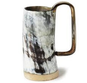 Handcrafted Durable Buffalo Horn <strong>Mug</strong> with Polished Finished Stylish <strong>Animal</strong> Design for Viking Fans Home <strong>Decor</strong> for Cold Beverages - Product Image 6