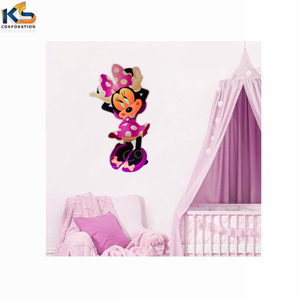 Personalizzato Minnie Mouse fiocco topolino rimovibile parete adesivo stampato UV eco-friendly impermeabile 6x10 pollici casa parete esterna - Product Image 3