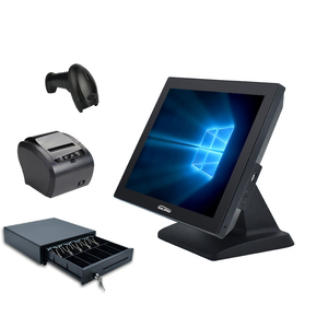 Полный комплект с одним экраном Windows 10 Core i3 транзакционное устройство POS-терминал