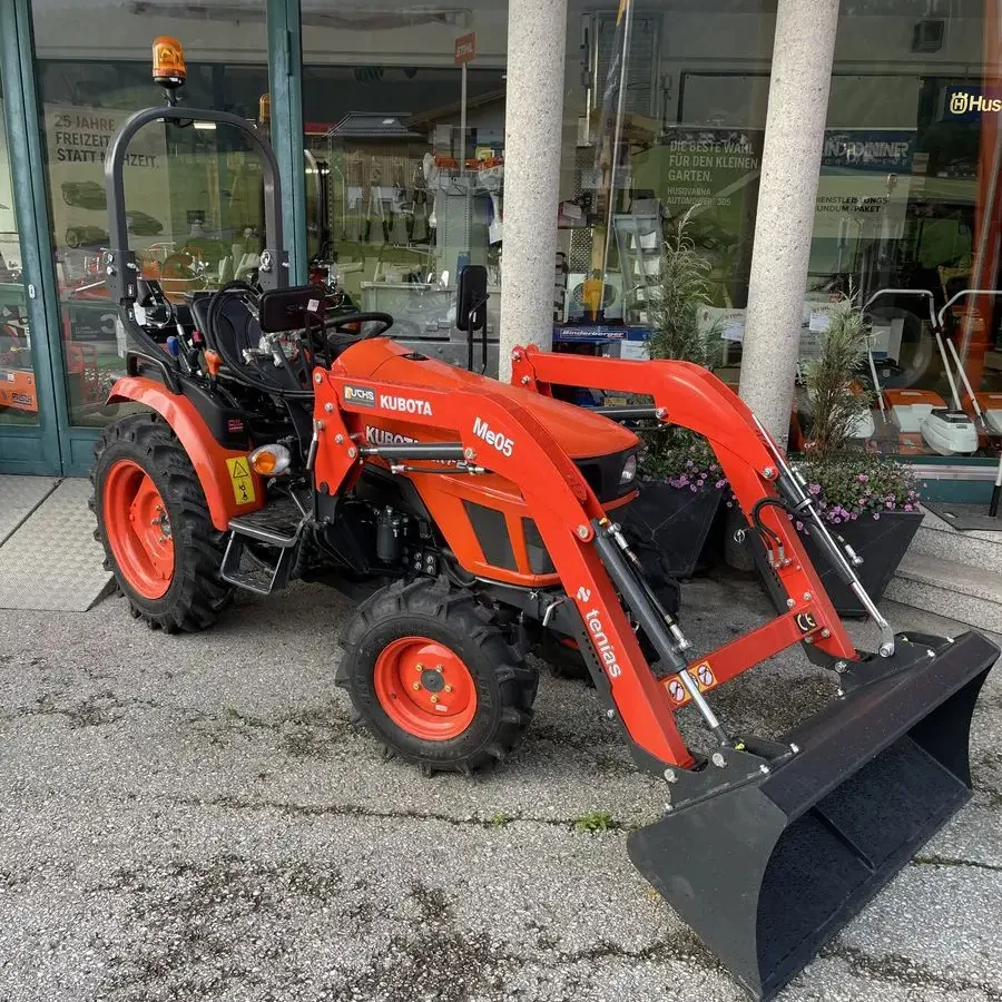 Pronto Para Exportação Trator Compacto Com Carregador E Retroescavadeira mini-trator Kubota BX2350 Com Carregador De Ligação Rápida Pin On Bucket