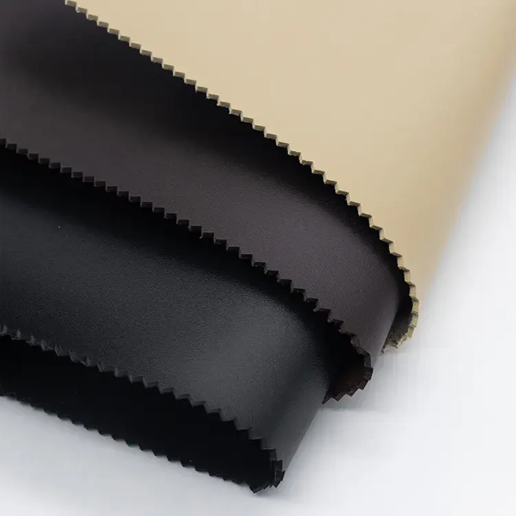 Material de imitación de cuero sintético de gamuza de microfibra para calzado de charol en relieve puro