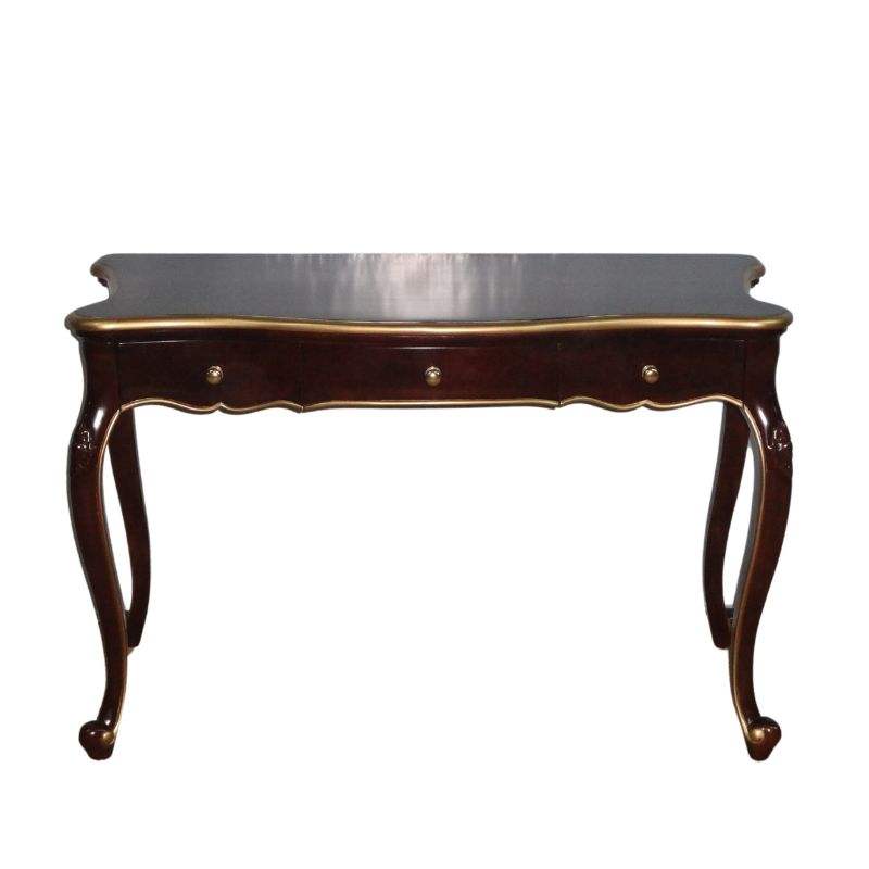 Wood Stain & Gold Painted