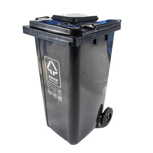 Üretici 240l atık geri dönüşüm kutusu çöp çöp 240 Litre siyah Wheelie Bin - Product Image 2
