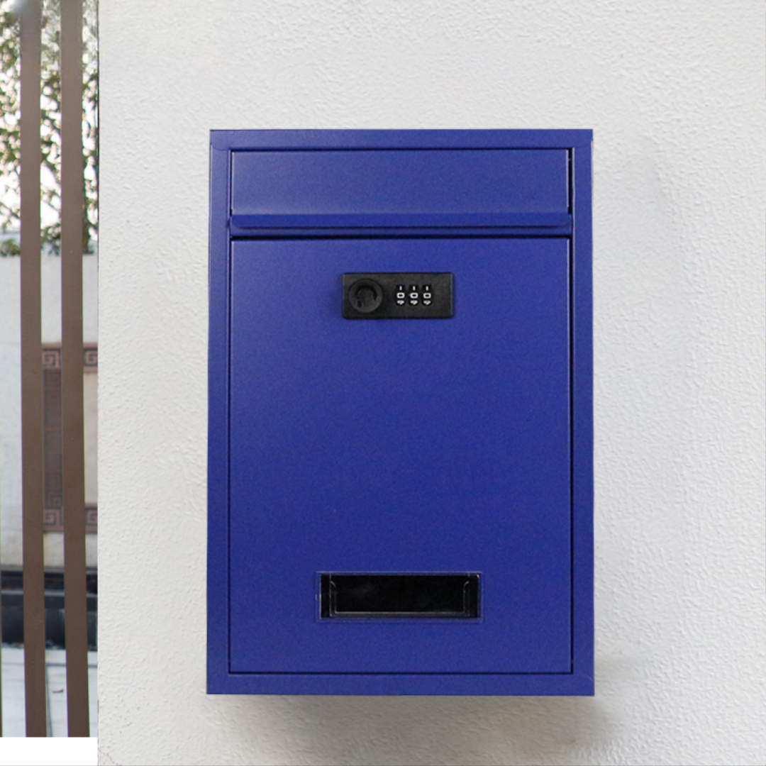 Cerradura de combinación azul mediterráneo