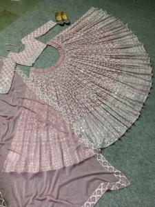 Lehenga choli อินเดียบอลลีวูดงานแต่งงานปาร์ตี้ปากีสถานสวมใส่สำเร็จรูป - Product Image 4