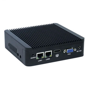 ファンレスミニPC J1900クアッドコア工業用ミニPC DDR3デュアルLan 2 x RS232 24/7ノンストップ操作ゼロクライアントミニコンピュータ - Product Image 2