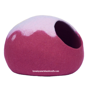 Hochwertiges Katzen haus aus Merinowolle/Katzen höhle/Katzen kuppel mit festem Muster - Product Image 2