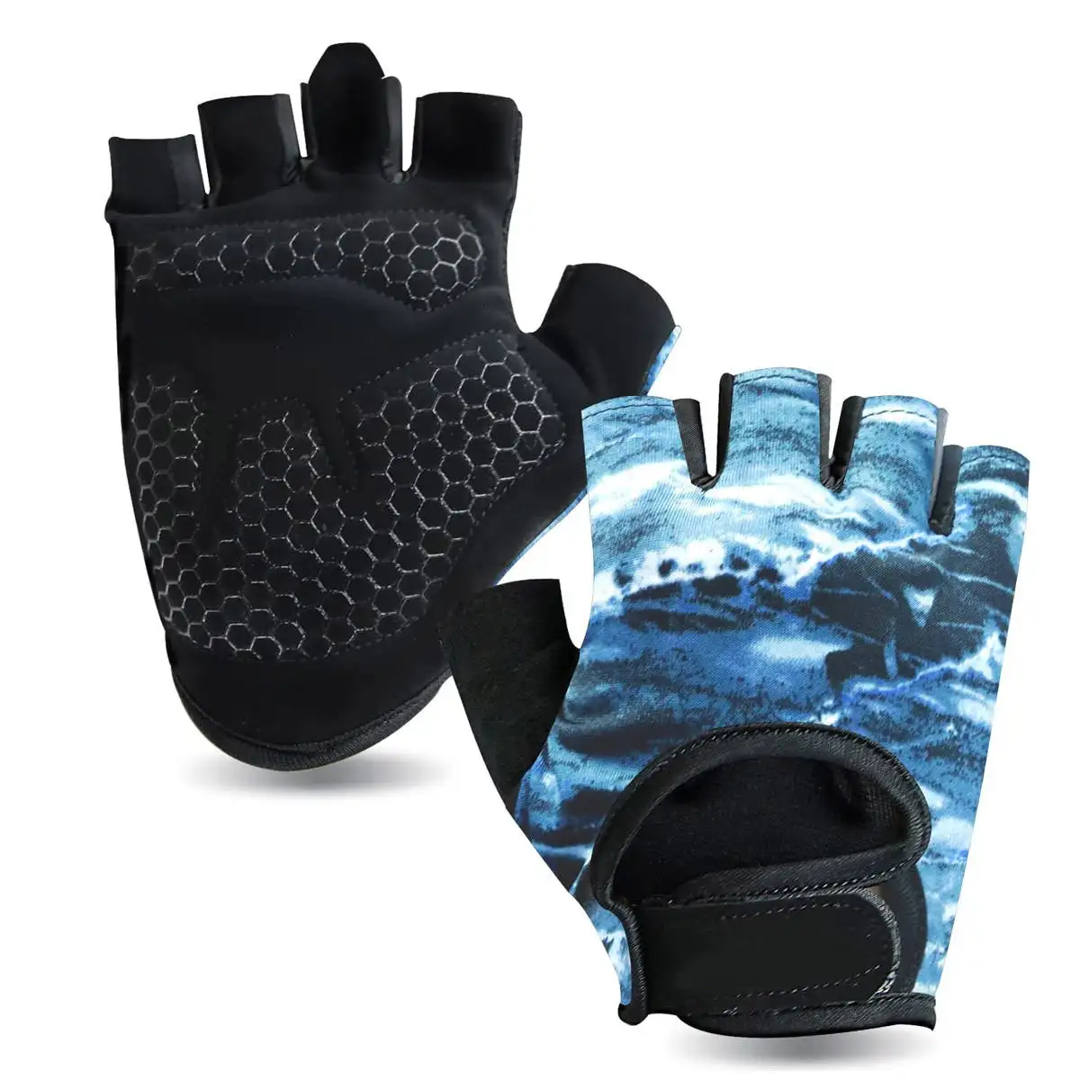 Nuevo estilo, almohadilla de Gel de medio dedo, guantes transpirables para bicicleta de montaña y carretera, guantes deportivos para ciclismo para Unisex