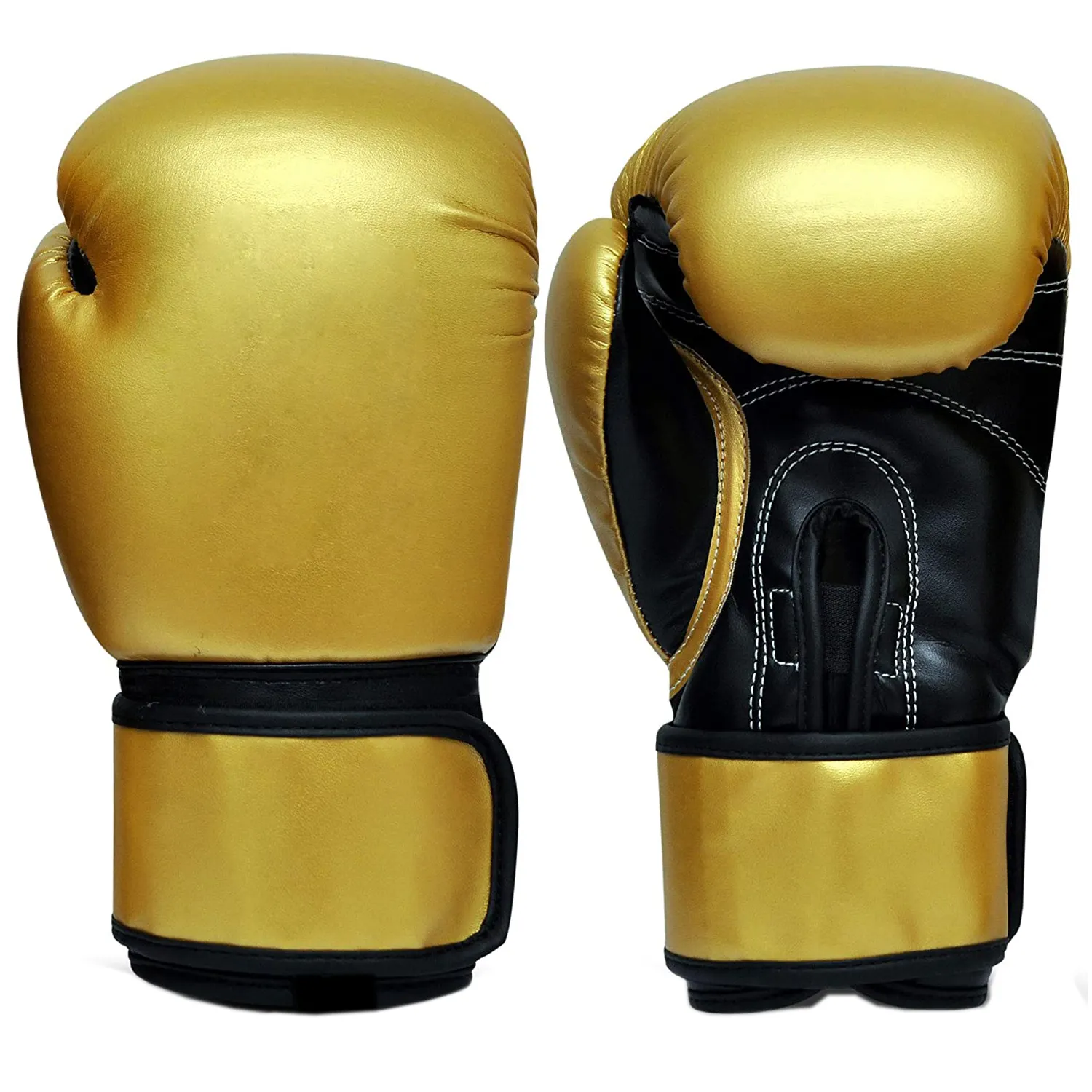 Guantes de boxeo de cuero PU para adultos, guantes de boxeo de medio dedo para entrenamiento MMA, en diferentes colores, diseños con logotipo