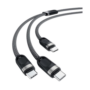 Porodo Dual Type-C Fast Charging Cable with USB-C PD <strong>Input</strong> &amp; Enhanced Durability, 480 Mbps <strong>Data</strong> Transfer Speed - Product Image 2