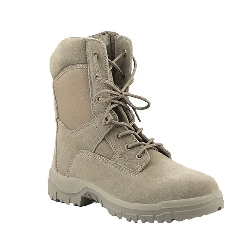 Boot shoes luxury Unisex Beige Desert Boots with Air Vents and Side Zipper for High-Quality Footwear Performance