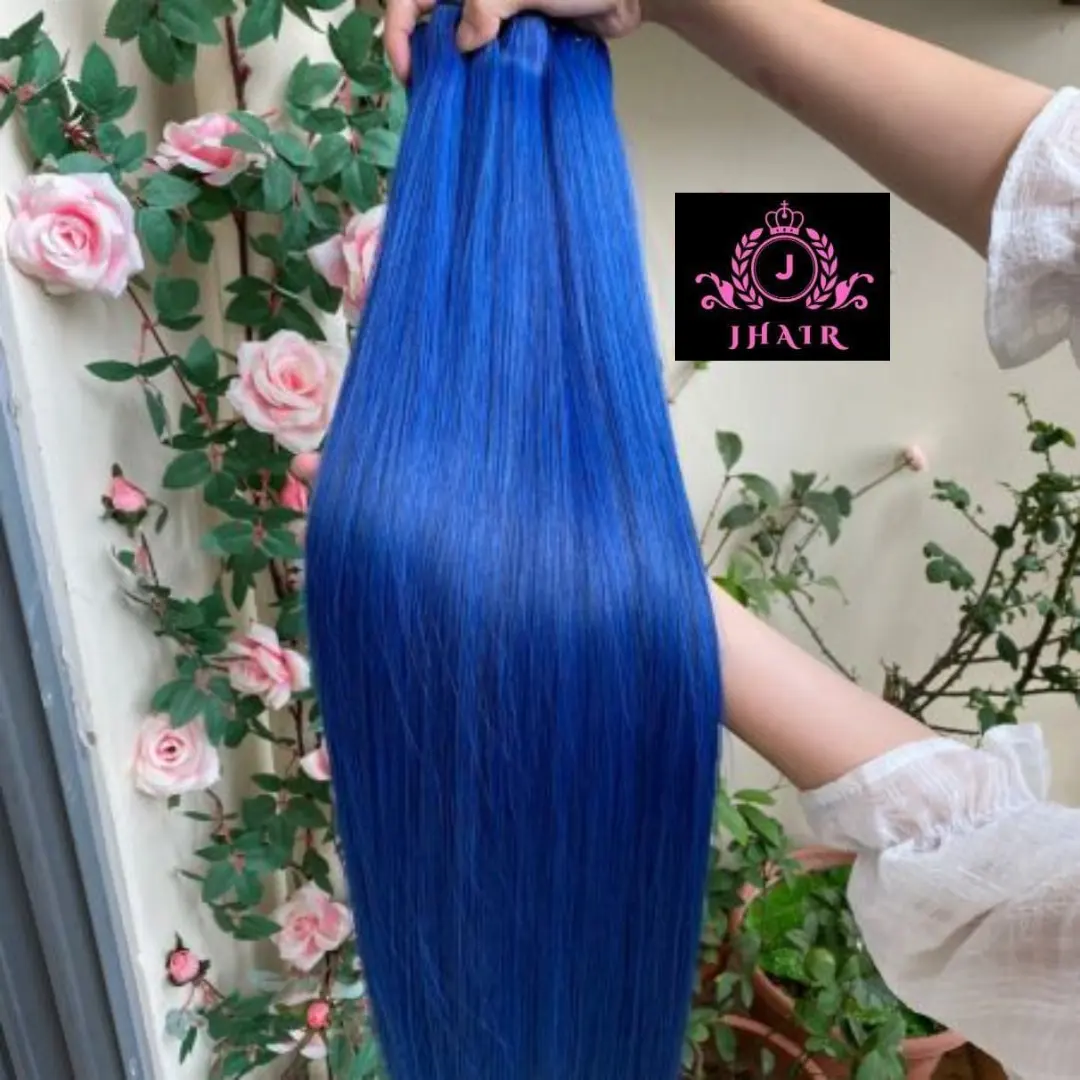 La tendencia superior 2023 mechones rectos de hueso de color suave cabello humano vendedores de cabello vietnamitas precio de fábrica al por mayor
