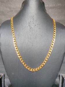 Lowest Prices 22 CT Gold Plated <strong>Chain</strong> with Trendy Designed Solid Gold Handmade <strong>Chain</strong> for Sale by Exporters