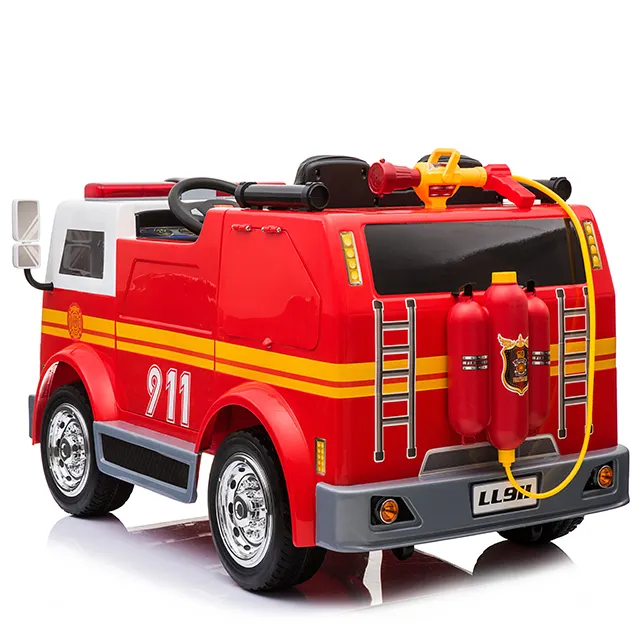 2022 caminhão elétrico de motor de fogo 24v, venda quente, caminhão de carro de brinquedo para crianças, bateria recarregável, carro grande para crianças