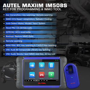 Autel MaxiIM IM508S chiave di programmazione per tutte le auto lettore di codici ECU Reset Autel IMMO Scanner tutti gli strumenti di diagnostica del sistema