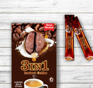 Özel etiket OEM anında 3 in 1 kahve özelleştirilebilir kaliteli kahve sağlamak için önceden tatlandırılmış kahve deneyimi kolay içmek - Product Image 5