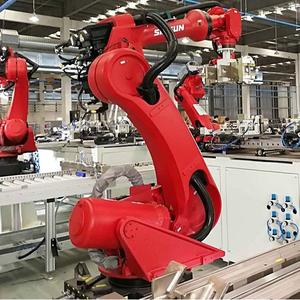 6-осевой Автоматический сварочный робот, интеллектуальная система управления, новый робот размеров 1465 мм, 2010 мм, строительный двигатель PLC - Product Image 1