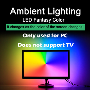 RGBIC LED-Streifen 5V USB-Umgebungs box im LED-Streifen licht 5050 RGB Dream Color Ambient TV-Kit für Desktop-PC-Bildschirm Hintergrund beleuchtung - Product Image 2