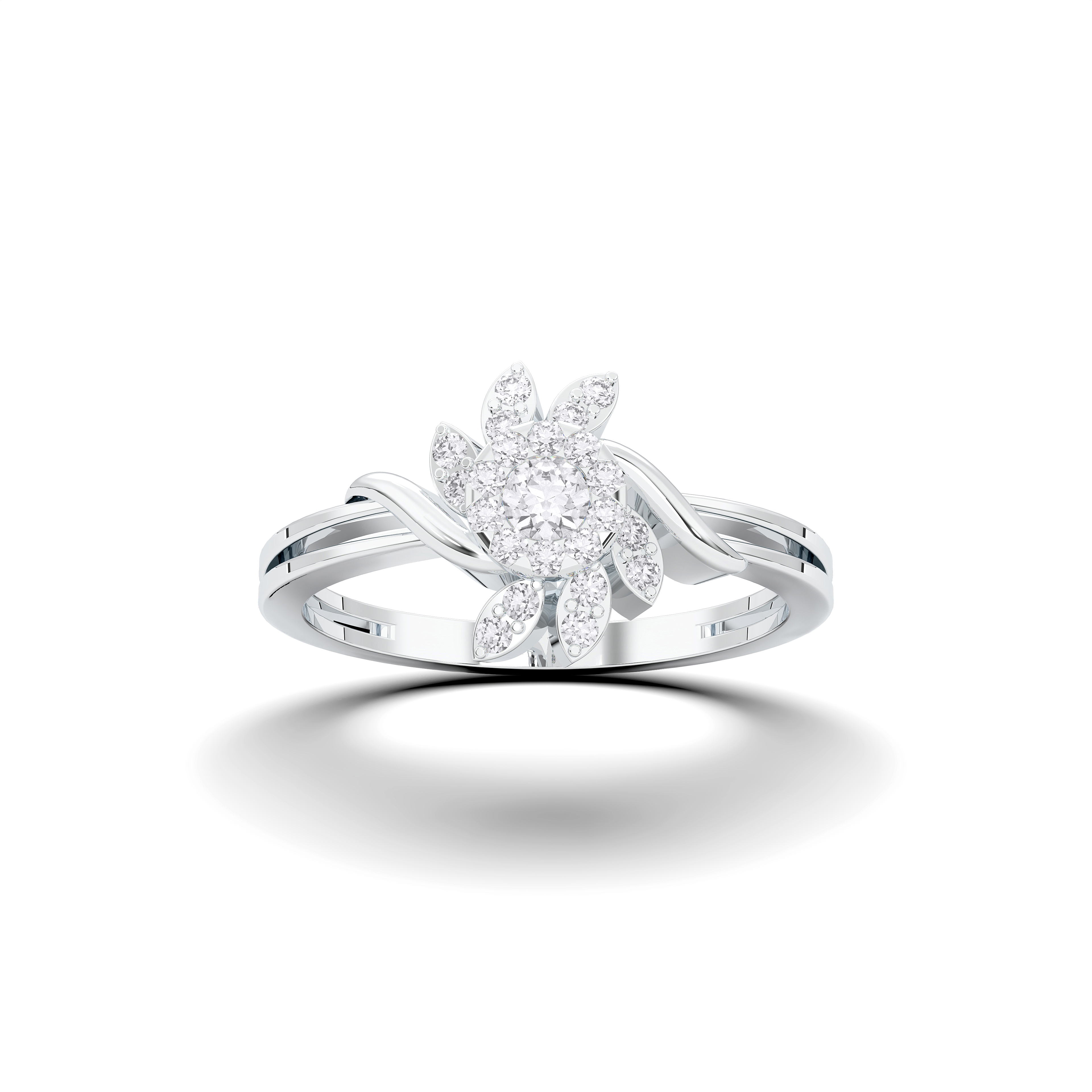 14K White Gold