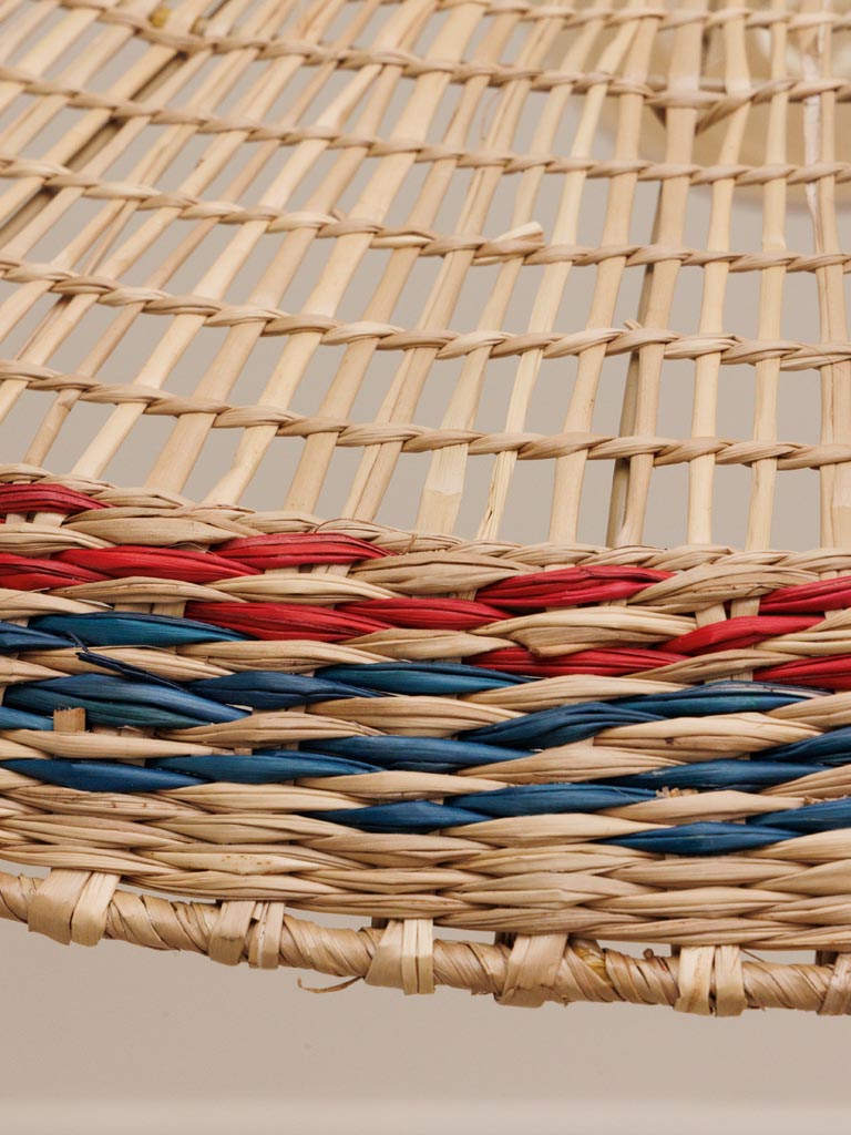 Beige - red - dark blue