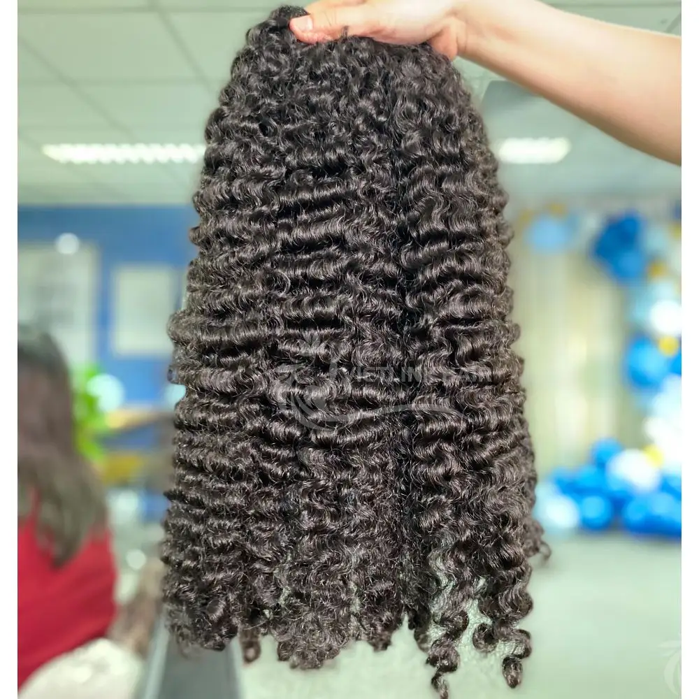 Good Selling 100% Unprocessed Raw Burmese Kinky Curly Human Hair Curly Human Bundle Hair 16-32 inches From Vietlink Hair