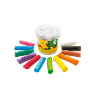 ดินปั้นแบบจำลอง12สีในถัง200กรัมปลอดสารพิษนำกลับมาใช้ใหม่ได้ไม่เคยแห้งหรือแข็งตัว - Product Image 1