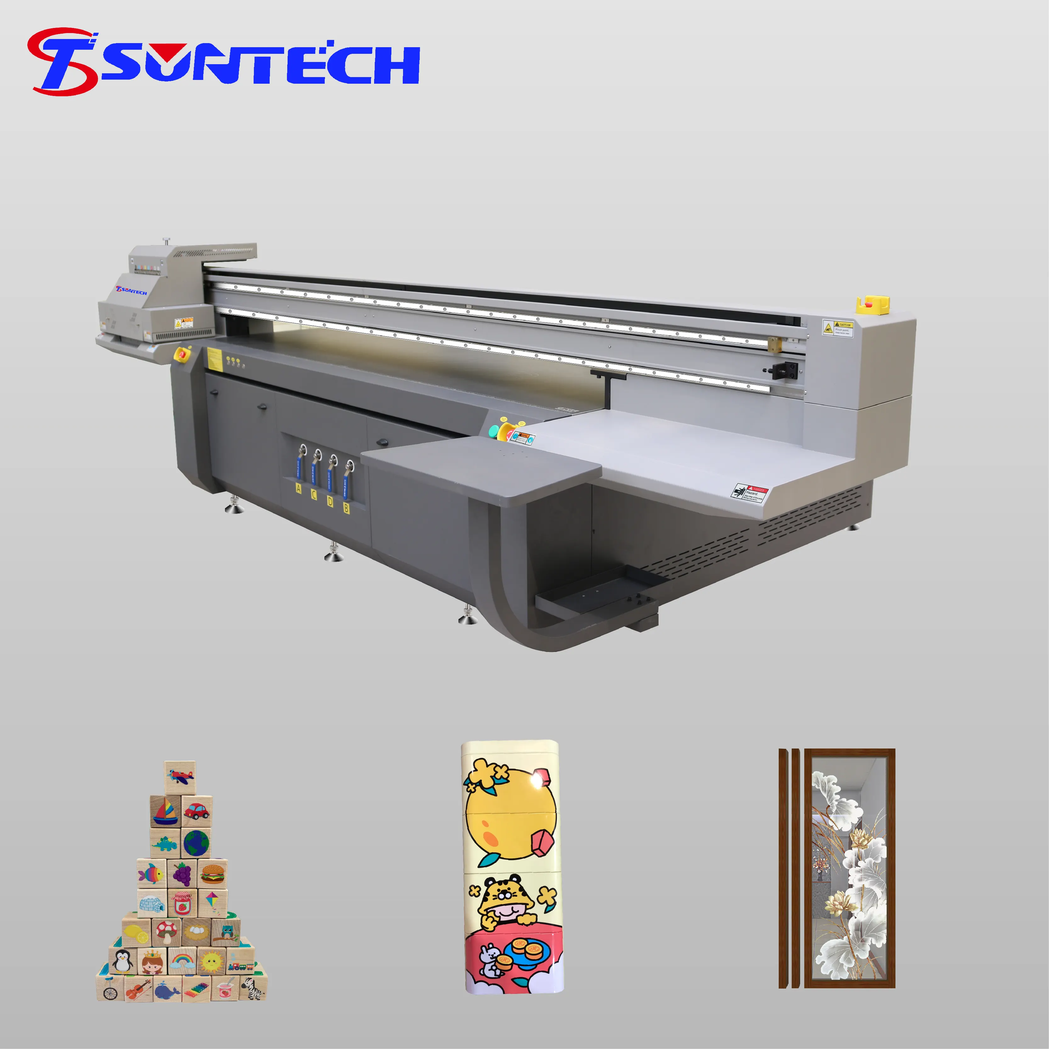 Impresora digital UV de base plana ajustable en altura con cabezal Ricoh gen5