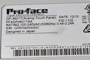 New One Year Warranty Japan Proface <strong>Programmable</strong> HMI 12.1-inch Touch Screen PFXGP4601TAA - Product Image 3