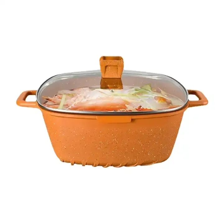 SS40 Sopa de grande capacidade panelas de estoque panela Panelas de molho Die Cast alumínio Non Stick Panelas de grande tamanho Cookware Cooking Pot Set