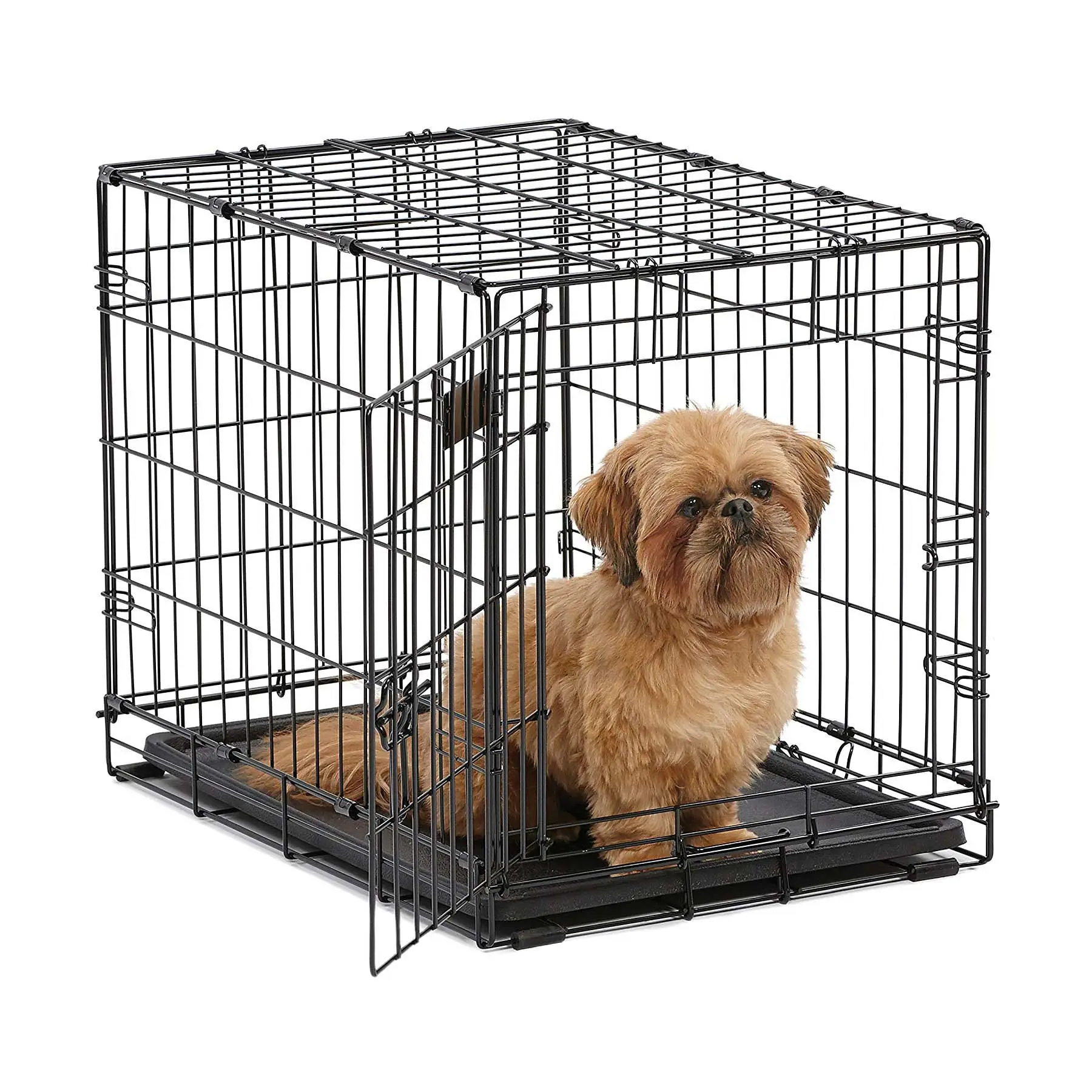 Jaula para perros plegable grande Xxl de Metal de 48 pulgadas, jaulas para perros apilables para perros grandes, caja para perros al por mayor