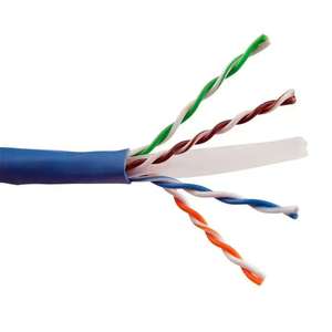 百通U/<span class=keywords><strong>UTP</strong></span> CAT6 24AWG 0.51毫米实心铜聚氯乙烯夹套通信电缆