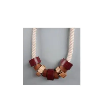Модное деревянное ожерелье ручной работы и деревянное ожерелье, современное ожерелье из натурального дерева, распродажа