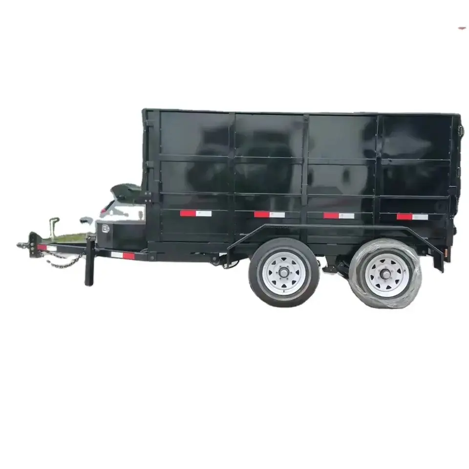 Farm Dump Semi Trailer 3 ejes 50 - 100 Ton 45 CBM Box Dumping Dump Truck Trailer